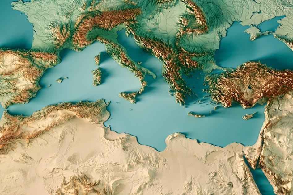 Photo: Global climate models agree that the Mediterranean area will be significantly drier, potentially seeing 40 percent less precipitation during the winter rainy season in the already parched regions of the Middle East and North Africa. Source: MIT